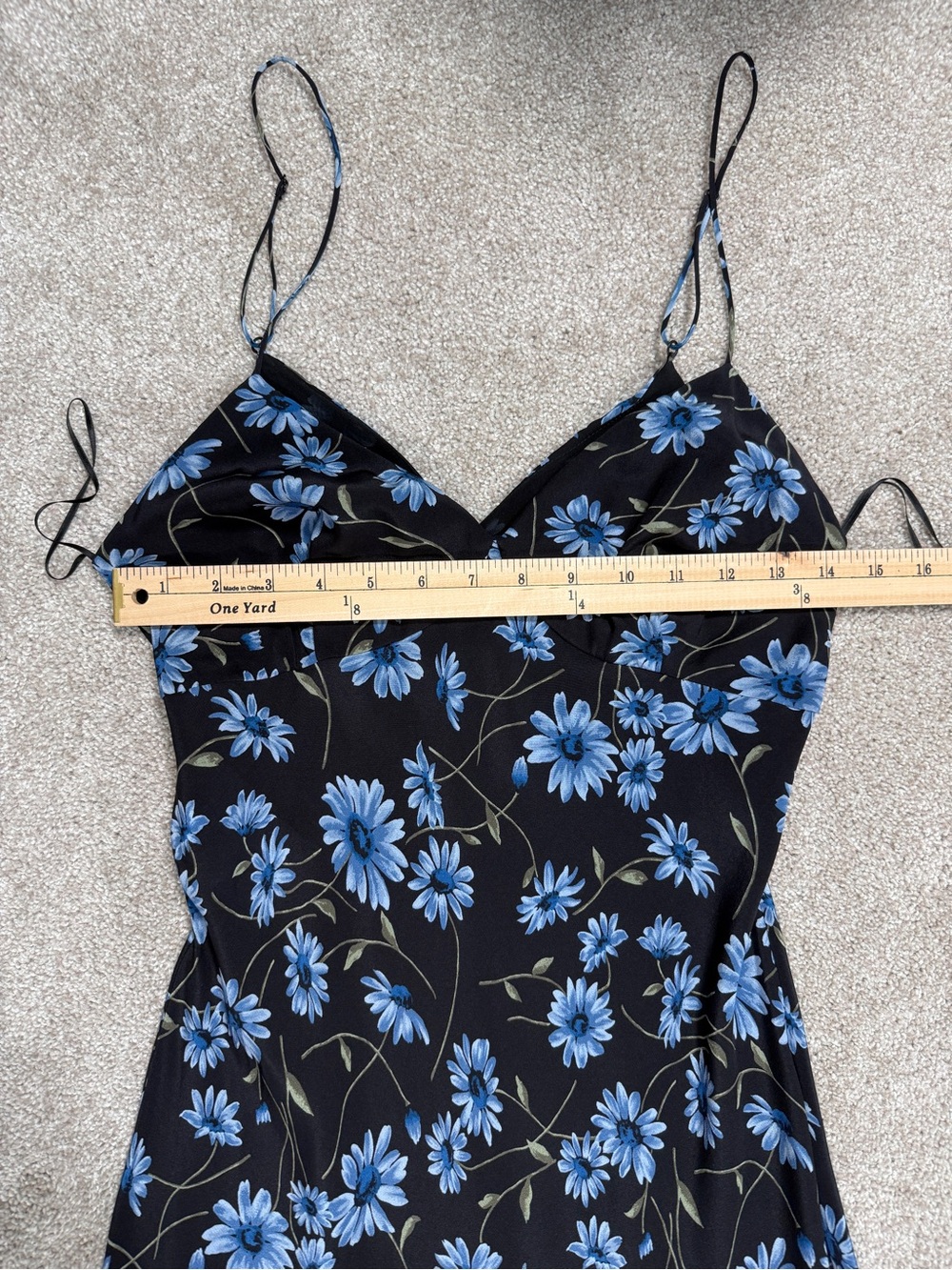 Michael Kors Collection Daisy Silk Crepe de Chine Handkerchief Slip Dress size 6 - Picture 10 of 15